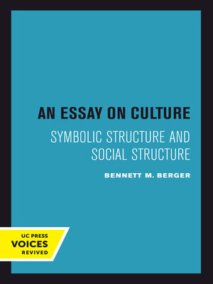 cover image of An Essay on Culture